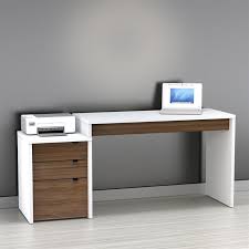 Modern wood furniture designs ideas. Have To Have It Nexera Liber T Computer Desk With Filing Cabinet White And Espresso 349 99 Office Desk Designs Office Furniture Design Home Office Design
