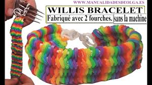 Coment Faire Un Bracelet Willis Avec 2 Fourchettes Ne Pas Rainbow Loom Tutoriel Youtube