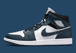 Maybe you would like to learn more about one of these? Air Jordan 1 Mid Blue Black White 554724 411 Sneakernews Com