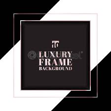 If you think about your favorite websites, you probably recall seeing a lot of white backgrounds interrupted with periodic pops of there are plenty of reasons for this: Pink Gold Square Frame Border On Black And White Striped Stock Vector Crushpixel