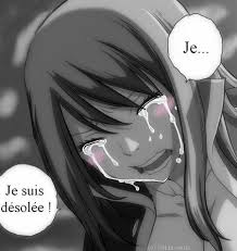 Résultat de recherche d'images pour "une fille triste qui pleure manga"