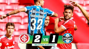 The football team sport club internacional plays for the country brazil. Internacional 2 X 1 Gremio Melhores Momentos Gol Da Virada No Finalzinho 24 01 2021 Youtube
