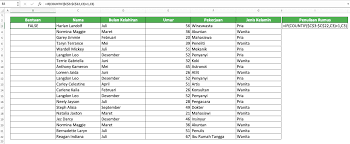 =concatenate (left (b3,1),mid (b3,find ( ,b3)+1,1) mencari inisial nama dengan rumus find dan concatenate. Cara Mencari Nama Di Excel Compute Expert