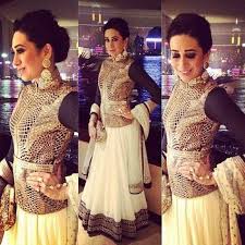 Bollywood Replica Karishma Kapoor Designer Black White Lehenga 490 Sia 400 Indian Wedding Fashion Indian Wedding Dress Indian Outfits