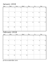 Our 2018 calendars, organizational pages and a few other essentials have been essential in keeping our. 2018 Two Months Per Page Vertical Stacked Printable Calendar