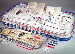 Vintage 1960s Nhl Mr Hockey Game Tin Metal Table Top Chicago Hockey Games Hockey Vintage Board Games