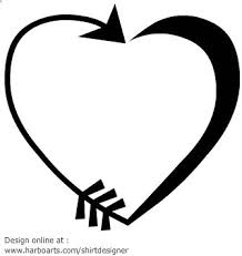 Vector Heart Made Of An Arrow Download This Vector Arrow Heart Clipart For A Few Dollars Formats Avail Monogram Hearts Heart With Arrow Valentines Day Hearts