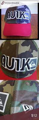 Quiksilver Camo Trucker Hat Cap Youth Camo Trucker Hat Trucker Hat Trucker