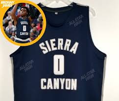 — los angeles lakers star lebron james didn't make the second round of the nba playoffs for the first time in 14 seasons after the phoenix suns eliminated the defending champions in six games last week. Bronny James High School Basketball Jersey Sierra Canyon Etsy