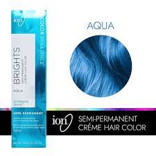 Aqua Blue Color Brilliance Brights Semi Permanent Hair Color By Ion Demi Semi Permanent Hair Color Sally Beauty