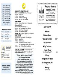 Customizable church bulletins & covers. Church Bulletin Pdf Fill Online Printable Fillable Blank Pdffiller