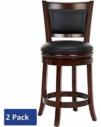 Browse our large collection of leather bar stools all at discount prices. Remarkable Deals On Ball Cast Swivel Counter Height Barstool 24 Inch Seat Height Cappuccino Set Of 2