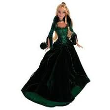 2004 Holiday Barbie I Have Her Love The Emerald Green Velvet Dress Barbie Verde
