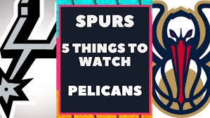 Get stats, odds, trends, line movement, analysis, injuries, and more. 5 Things To Watch Spurs Vs Pelicans Woai
