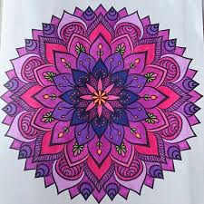 Mandala Colored With Gel Pens And Sharpie Markers By Judy Soto Colorful Art Mandala Coloring Art For Art Sake