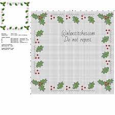 Go cross stitch crazy with our huge selection of free cross stitch patterns! Cross Stitch Border With Christmas Holly Leaves Free Pcstitch Pattern Download Christmas Cross Stitch Patterns Free Cross Stitch Boarders Mini Cross Stitch
