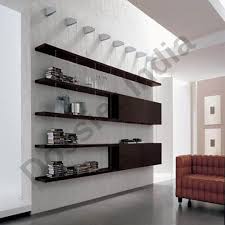 Add felt bumps to the bottom corners, to steady it and allow air to circulate behind the frame once it is on the wall. Wooden Wood Wall Display Shelves Rs 6500 Piece Dossier India Id 8027557497