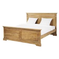 Massivholz bett 180x200 doppelbett massiv echt hozbett vollholzbett betten neu. Bett Aus Mangoholz 180 X 200 Naturaliste Maisons Du Monde