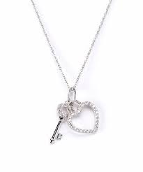 White Gold Heart Key Necklace Zulily Handmade Gold Jewellery Heart Key Necklace Beautiful Jewelry