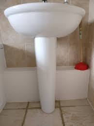 Press the off switch on your water main box to turn off the water. How To Fix My Leaking Bathroom Sink Home Improvement Stack Exchange