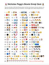 Nicholas Pegg On Twitter In 2020 Bowie Emoji Quiz Emoji