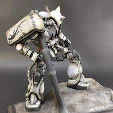 gunpla mgザクver2 0 ホワイトオーガー ガンプラ ザク mg ザク ガンプラ