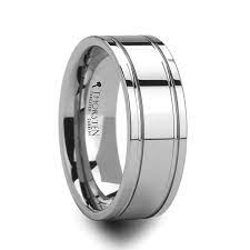 Men S Tungsten Wedding Bands Anchorage Dual Offset Grooves Mens Tungsten Carbide Weddi Mens Wedding Rings Tungsten Tungsten Mens Rings Tungsten Wedding Rings