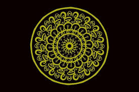 A beautiful circular cover or top with texture. Circle Mandala Art Graphic By Masyafi Creative Studio Creative Fabrica