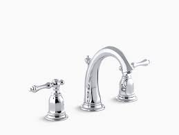 It takes some skill with a screwdriver and wrench, but as long as you have the right kohler replacement remove the cover on the handle of the faucet that is leaking by prying it off with a small knife. K 13491 4 Kelston Widespread Bathroom Sink Faucet Kohler