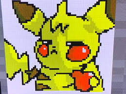 Pixel Art Pikachu Pokemon Recently it has been addicted stuffed costume of pikachu (the pokemon center original) to the parlor beads des.