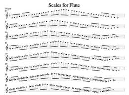 preview flute scale chart mb 20954 sheet music plus