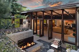 Modern backyard, patio alfresco design with pergola setting. 25 Relaxing Mid Century Outdoor Spaces Home Design Lover