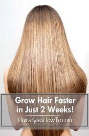 How To Grow Hair Faster In Just 2 Weeks Grow Hair Hair Hacks Hair Treatment