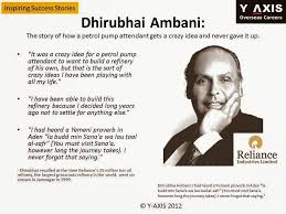 Dhirubhai Ambani Reliance Industries Ltd Inspirational Story Legend Quotes Stories