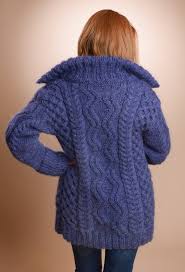 All about chunky knit clothing. Knit Mohair Cardigan Knit Coat Hand Knit Wool Cardigan Etsy