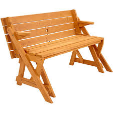 Seats and table tops are reinforced with steel rods to provide. 2 In 1 Convertible Folding Pub Picnic Table And Bench Seat With Parasol Hole Ddg 066