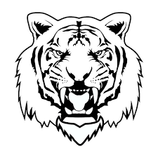Transparent Rug Clipart Black And White Vector Tiger Animal Line Art Black And White Animal Vector Tiger Black Roar Tooth Eyes Wild Angry Animal Clipart Eyes Cl In 2020 Tiger Images Cartoon Background Vector