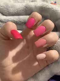 Acrylic Nails Different Color Nails Pink Acrylic Nails Ombre Acrylic Nails