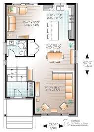 Decouvrez Le Plan 3473 Electra Qui Vous Plaira Pour Ses 3 Chambres Et Son Style Contemporain Zen House Plans Modern Style House Plans Narrow Lot House Plans