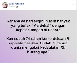 Apakah anda pernah berpikir bahwa melalui analisa yang cermat dari gerakan tampaknya sederhana dan tidak berbahaya. Uzivatel Ariel Heryanto Na Twitteru Mohon Pencerahan Dari Yang Suka Begitu