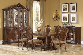 Double pedestal dining table set. Old World Double Pedestal Dining Set W Shield Chairs Art Furniture Furniture Cart