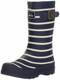 Details About New Joules Welly Boys Navy White Striped Rain Boots Kid Size 10