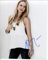 BECCA TOBIN In-Person Signed 8x10 Photo Sexy Blonde Kitty Wilde Glee wCOA  | eBay