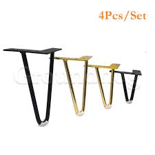 This table has served us well over the. 4pcs Heavy Duty Hairpin Furniture Legs Metal Home Diy Projects For Nightstand Coffee Table Desk Etc With Rubber Floor Protectors Flash Sale Eb13fa Cicig