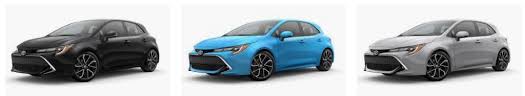 2020 toyota corolla changes, design, colors, cost news. Toyota Corolla Hatchback Colors Select Your Color For Toyota Corolla Hatchback 2020