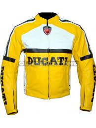 Ducati Yellow Classic Leather Motorcycle Jacket Leather Jacket Outfit Men Leather Jacket Men Custom Leather Jackets