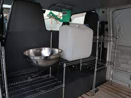 車中泊で役立つ 車内で使える簡易シンクをdiyで自作する方法 vanlife シンク 車中泊 プランタースタンド