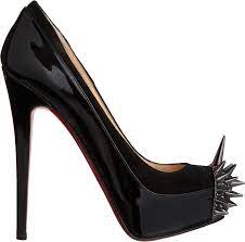 Black Louboutin Lady S Png Image Louboutin Spiked Heels Christian Louboutin Christian Louboutin Shoes