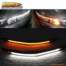 Apto Para 2012 2015 Honda Civic Led Sobrancelha Drl Farol Sinal De Volta Drl Turn Signal Drl Turnsignal Turn Aliexpress