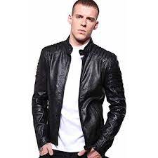 Mozri Black Pure Genuine Leather Jacket Leather Jacket Black Leather Jacket Men Leather Jacket Black